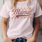 Mama Retro Checkered Graphic T-Shirt