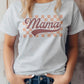 Mama Retro Checkered Graphic T-Shirt