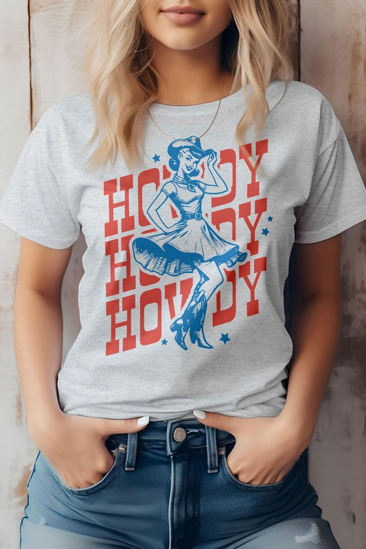 Hola Hola Hola, Camiseta gráfica retro occidental