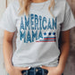 American Mama Retro 4th of July Graphic Tee