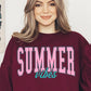 Sudaderas extragrandes de polar con estampado Summer Vibes