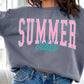 Sudaderas extragrandes de polar con estampado Summer Vibes