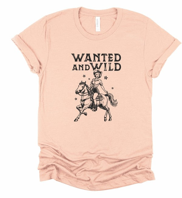 Wanted and Wild Cowgirl Graphic Tee