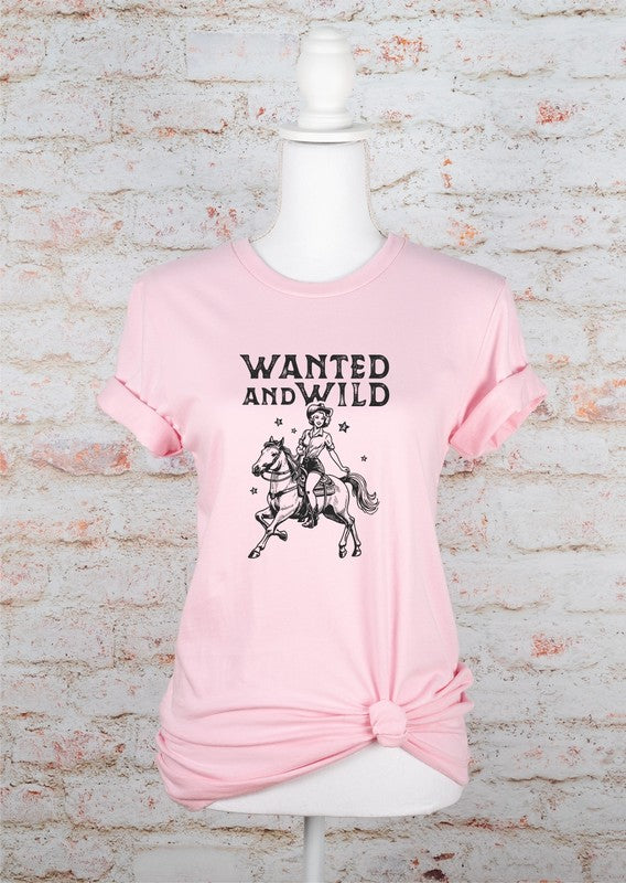 Wanted and Wild Cowgirl Graphic Tee