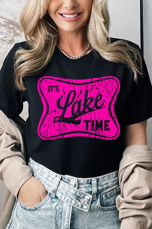 Es hora del lago camisetas gráficas