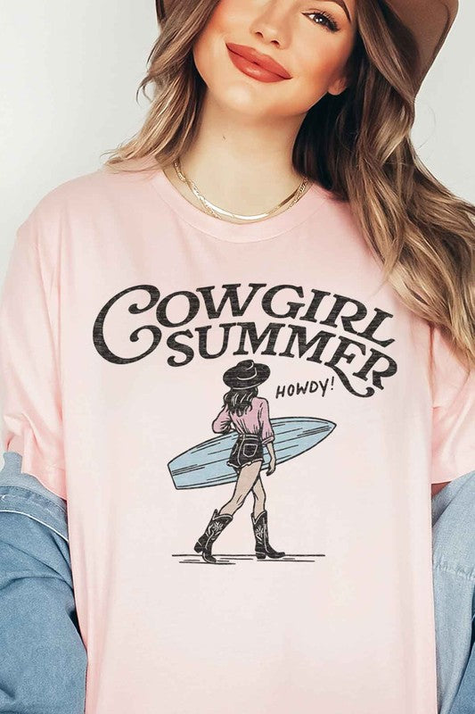 CAMISETA GRÁFICA WESTERN DE VERANO COWGIRL