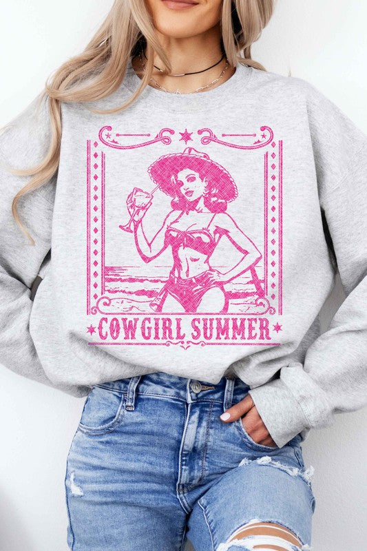 SUDADERA GRÁFICA WESTERN DE VERANO COWGIRL