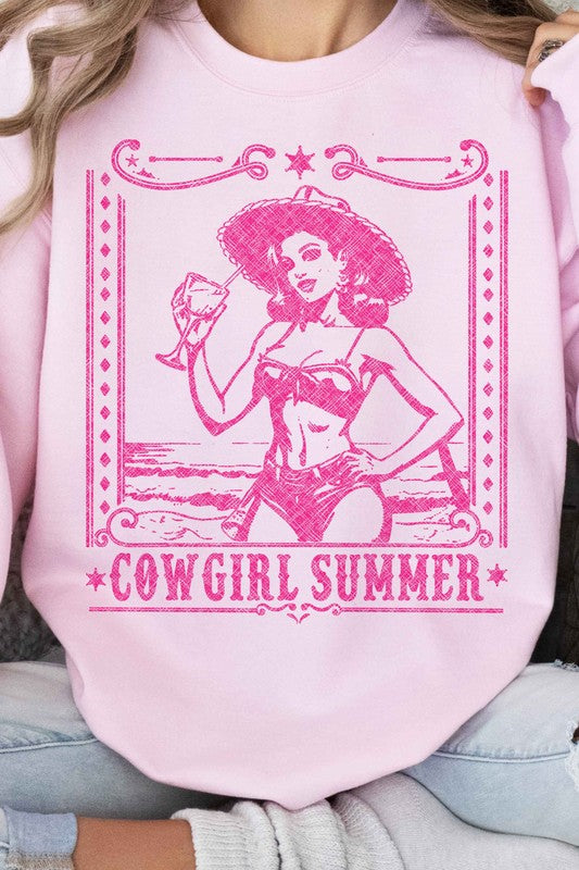 SUDADERA GRÁFICA WESTERN DE VERANO COWGIRL