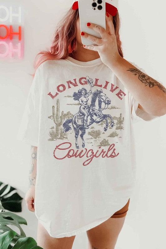 CAMISETA LARGA VIVA A LAS COWGIRLS