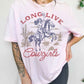 LONG LIVE COWGIRLS OVERSIZED TEE