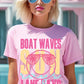 Boat Waves Sun Rays Lake Days Graphic T Shirts