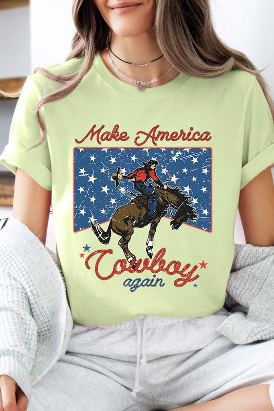 Make America Cowboy Again Graphic T Shirts