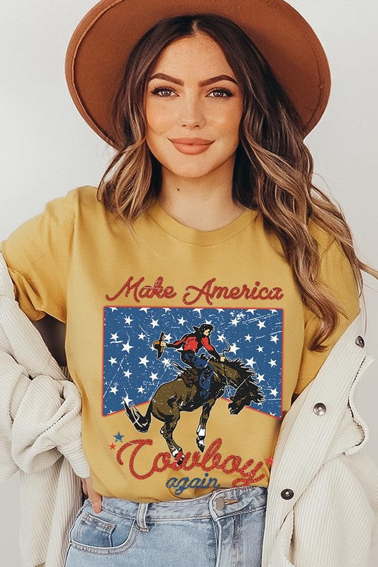 Make America Cowboy Again Graphic T Shirts