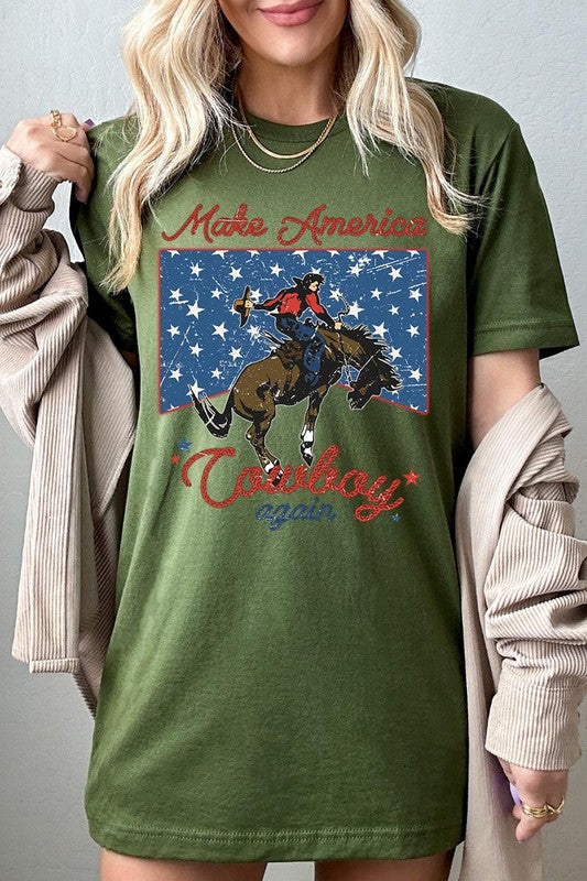 Make America Cowboy Again Graphic T Shirts