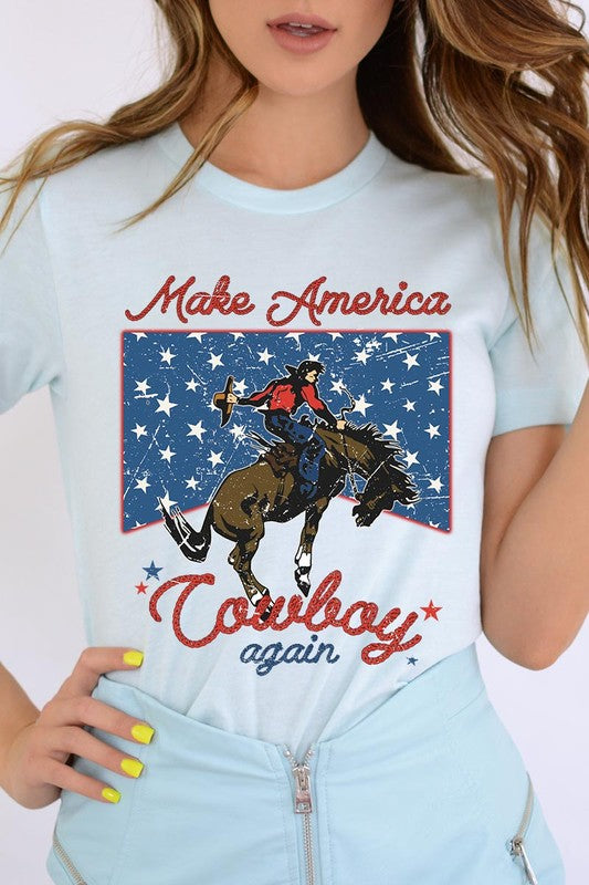 Camisetas gráficas Make America Cowboy Again