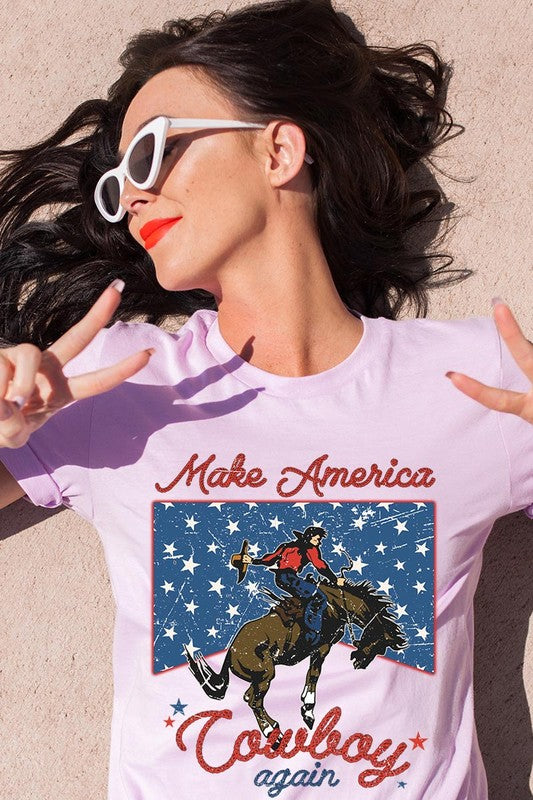 Make America Cowboy Again Graphic T Shirts