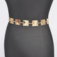 PLUS SIZE SQUARE PLATE ICONIC CHAIN BELT