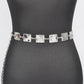 PLUS SIZE SQUARE PLATE ICONIC CHAIN BELT