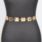 PLUS SIZE SQUARE PLATE ICONIC CHAIN BELT