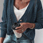 Open Knit Drop Shoulder Cardigan