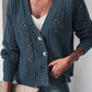 Open Knit Drop Shoulder Cardigan