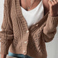 Open Knit Drop Shoulder Cardigan