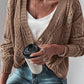 Open Knit Drop Shoulder Cardigan