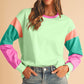 Color Block Drop Sleeve Top