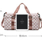 Checker Weekend Travel Luggage Tote Bag Check