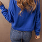 Drop Shoulder Drawstring Cropped Hoodie