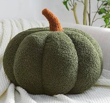 Pumpkin Fall boucle pillows, full pillow