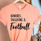 Bonfires Tailgating & Football Graphic Tee