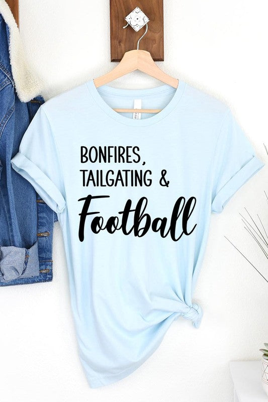 Bonfires Tailgating & Football Graphic Tee