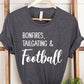 Bonfires Tailgating & Football Graphic Tee