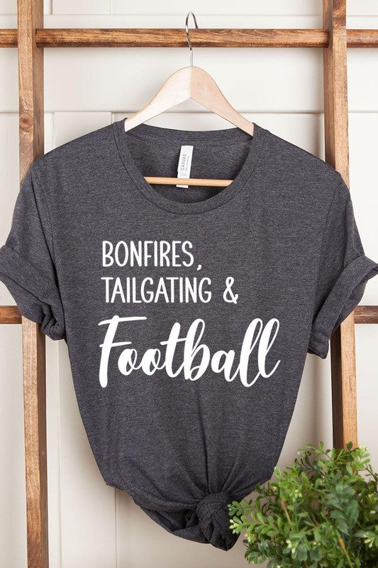 Bonfires Tailgating & Football Graphic Tee