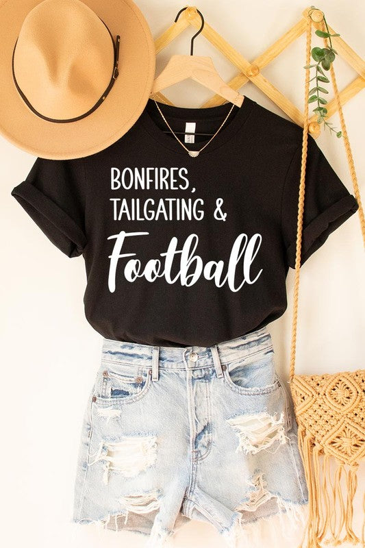 Bonfires Tailgating & Football Graphic Tee