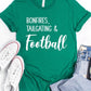 Bonfires Tailgating & Football Graphic Tee