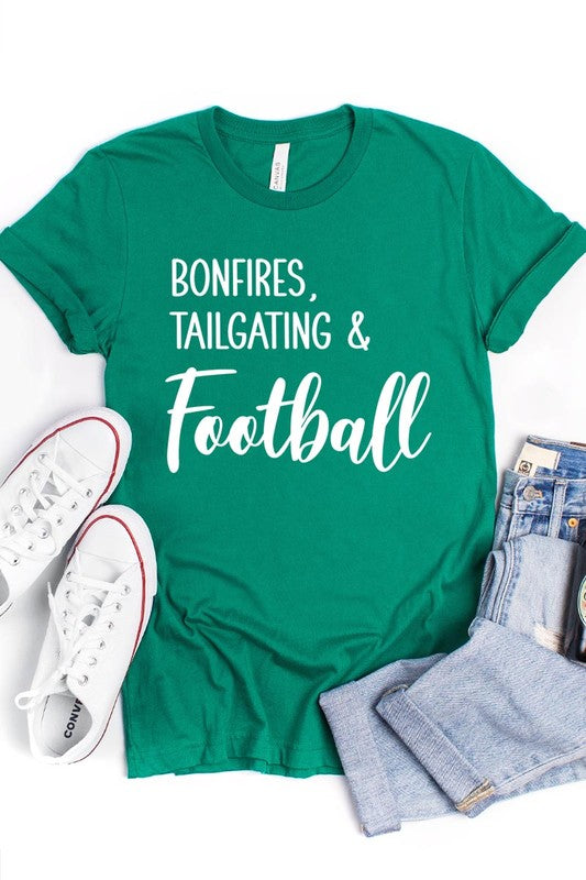 Bonfires Tailgating & Football Graphic Tee