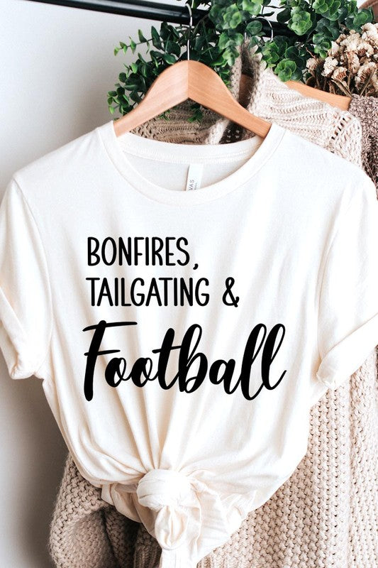 Bonfires Tailgating & Football Graphic Tee