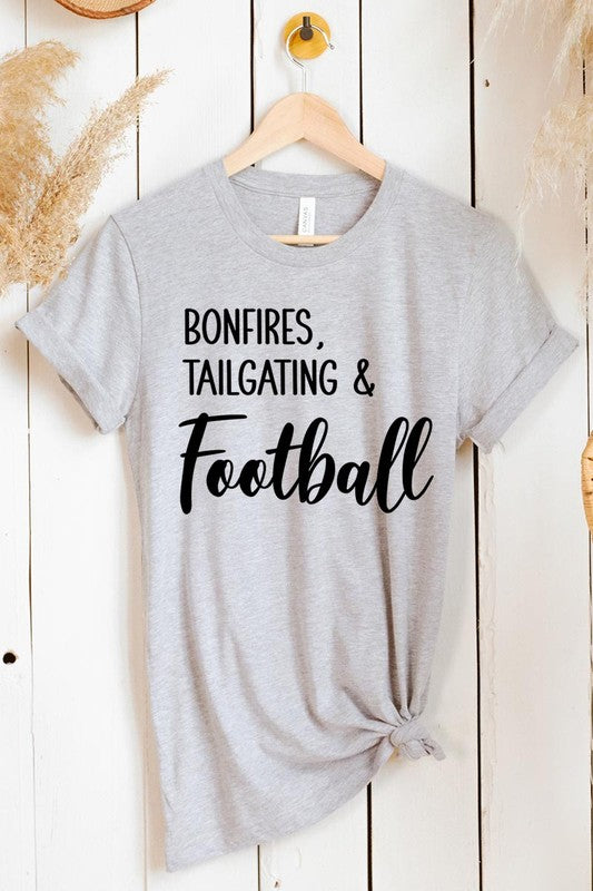 Bonfires Tailgating & Football Graphic Tee