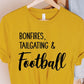 Bonfires Tailgating & Football Graphic Tee