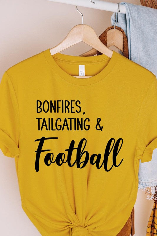 Bonfires Tailgating & Football Graphic Tee