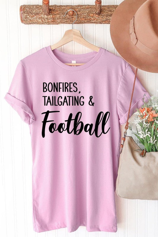 Bonfires Tailgating & Football Graphic Tee