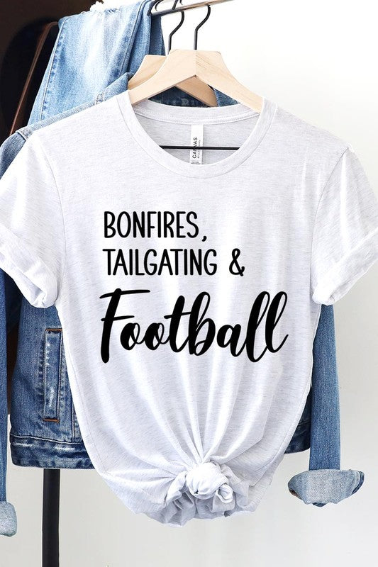 Bonfires Tailgating & Football Graphic Tee