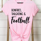 Bonfires Tailgating & Football Graphic Tee