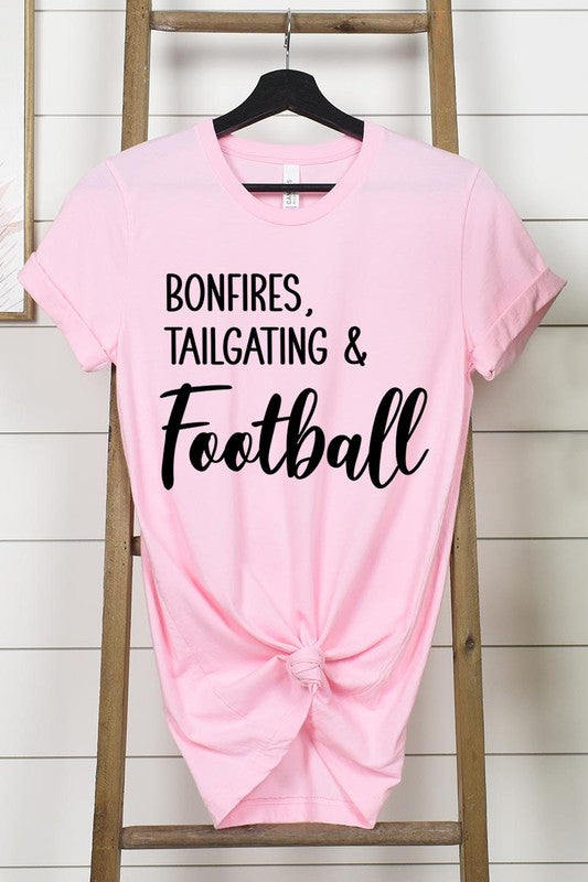 Bonfires Tailgating & Football Graphic Tee