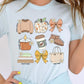 Fall Girly Doodle Graphic Tee