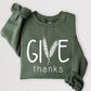 Give Thanks Graphic Fleece Sweatshirts