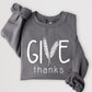 Give Thanks Graphic Fleece Sweatshirts