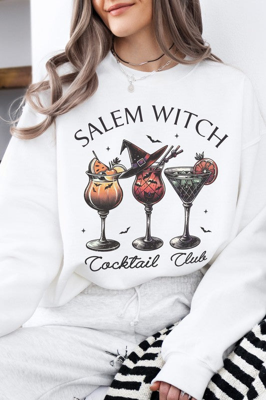 Salem Witch Cocktail Club Halloween Sweatshirt